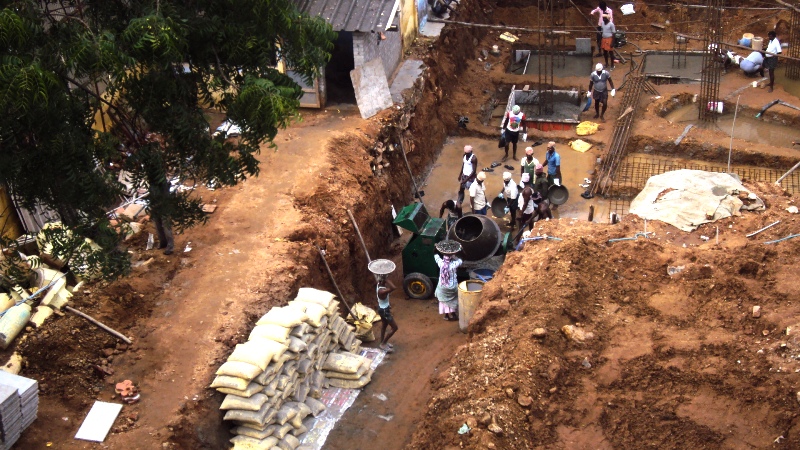 Cathedral Reconstruction Work in full force