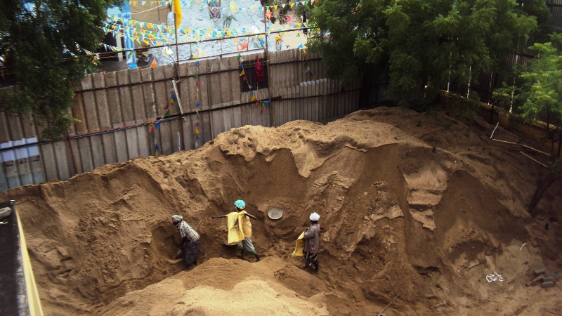 Cathedral Reconstruction Work in full force