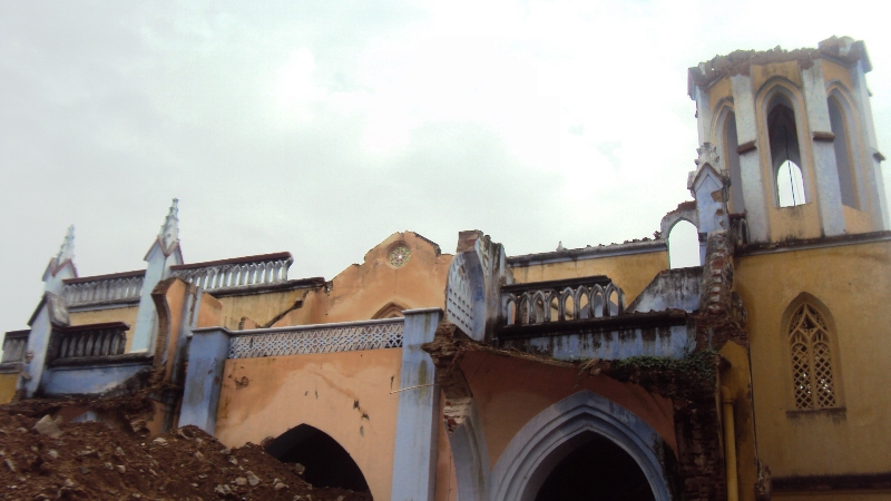 Cathedral Reconstruction Work in full force