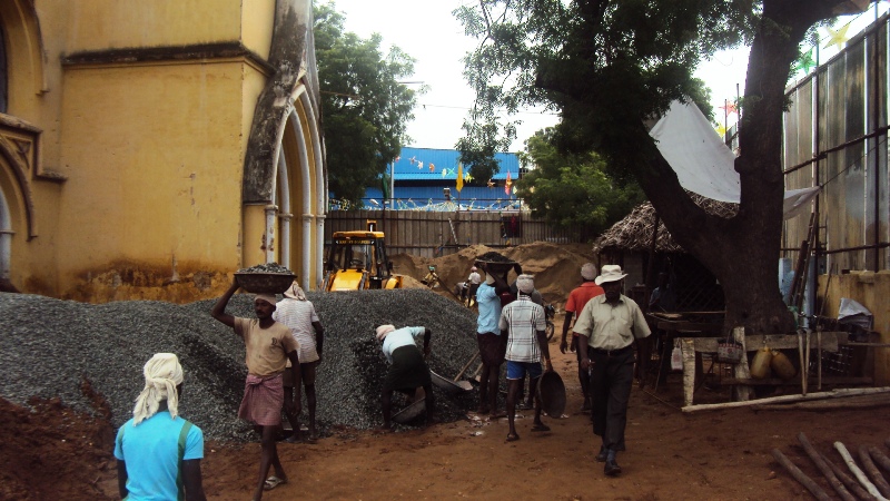 Cathedral Reconstruction Work in full force